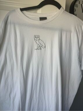 OCTOBERS VERY OWN (OVO) White Owl Logo Tee